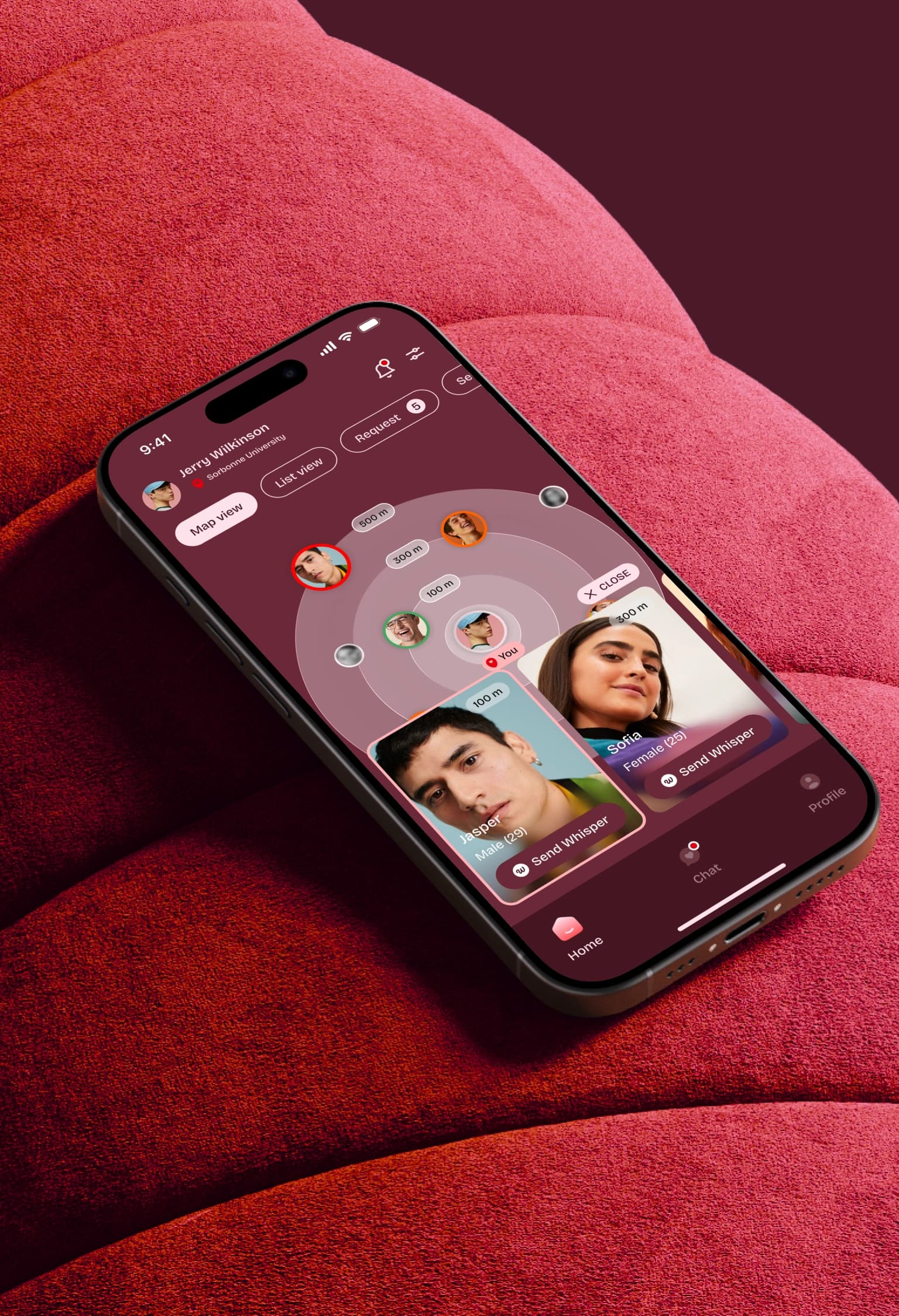Aperçu de l'application